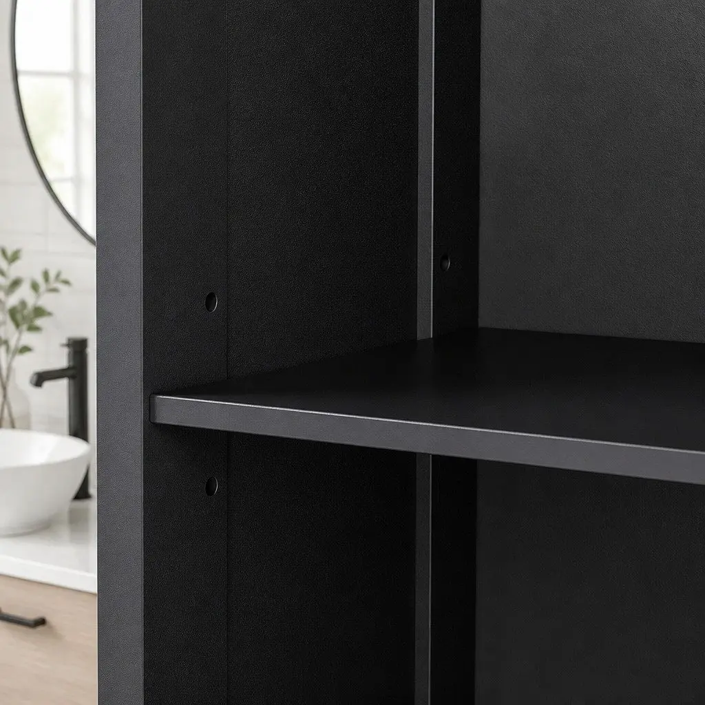 Tall Bathroom Storage Cabinet Freestanding 166cm Adjustable Shelves