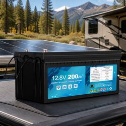 12V LiFePO4 Deep Cycle Battery Lithium Iron Power Bank Solar Camping Caravan