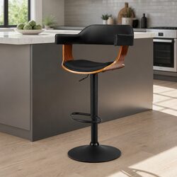 Your New Favorite Black Bar Stools with Adjustable Features