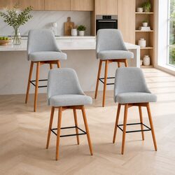 Your New Favorite Bar Stools Set of 4 in Light Grey