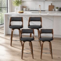 Discover Your New Favorite Bar Stools in Black Faux Leather