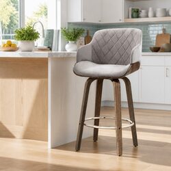 Your Perfect Grey Velvet Bar Stool Awaits You