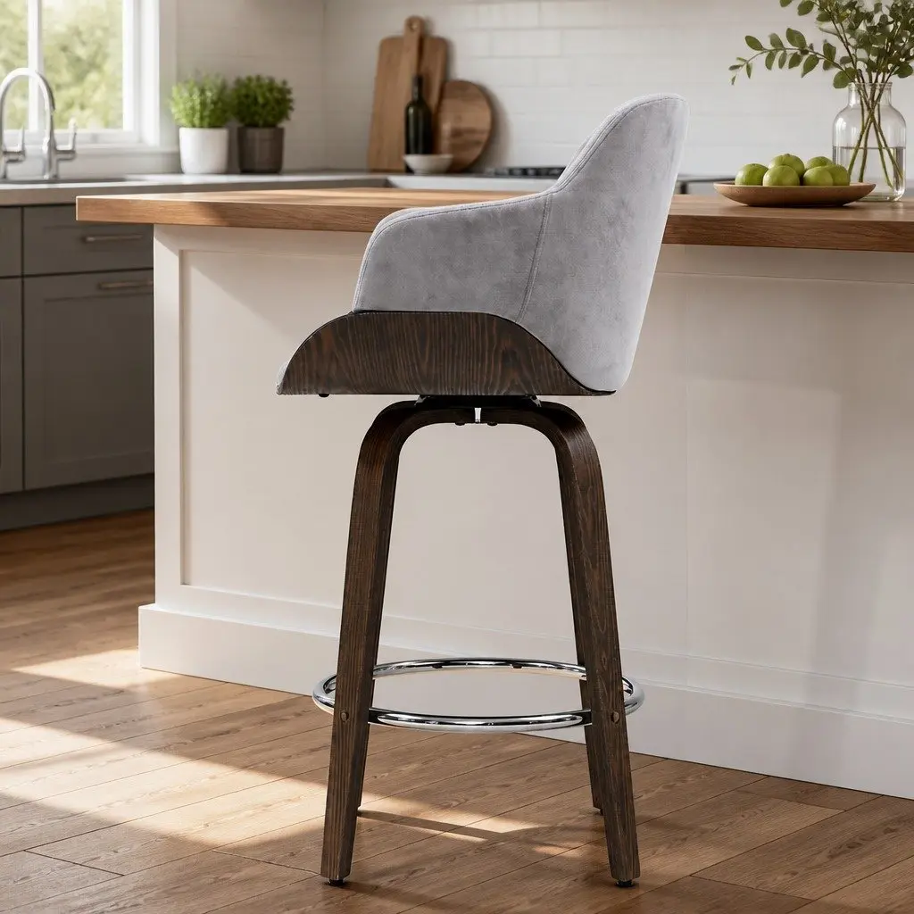 Velvet Bar Stools Set of 2