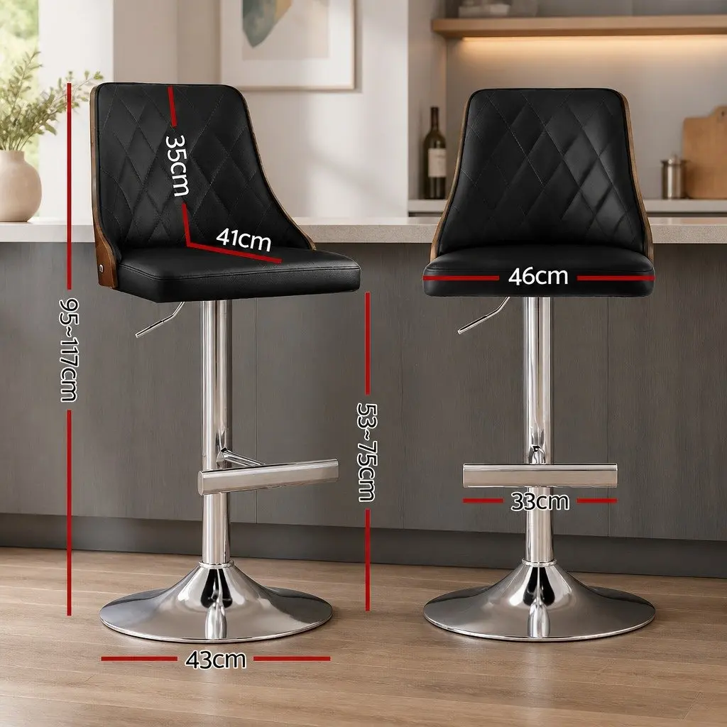 Bar Stools Set of 2 for Dining Spaces