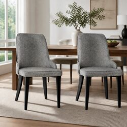 Get Cozy with Our Dining Chairs Set of 2 in Grey