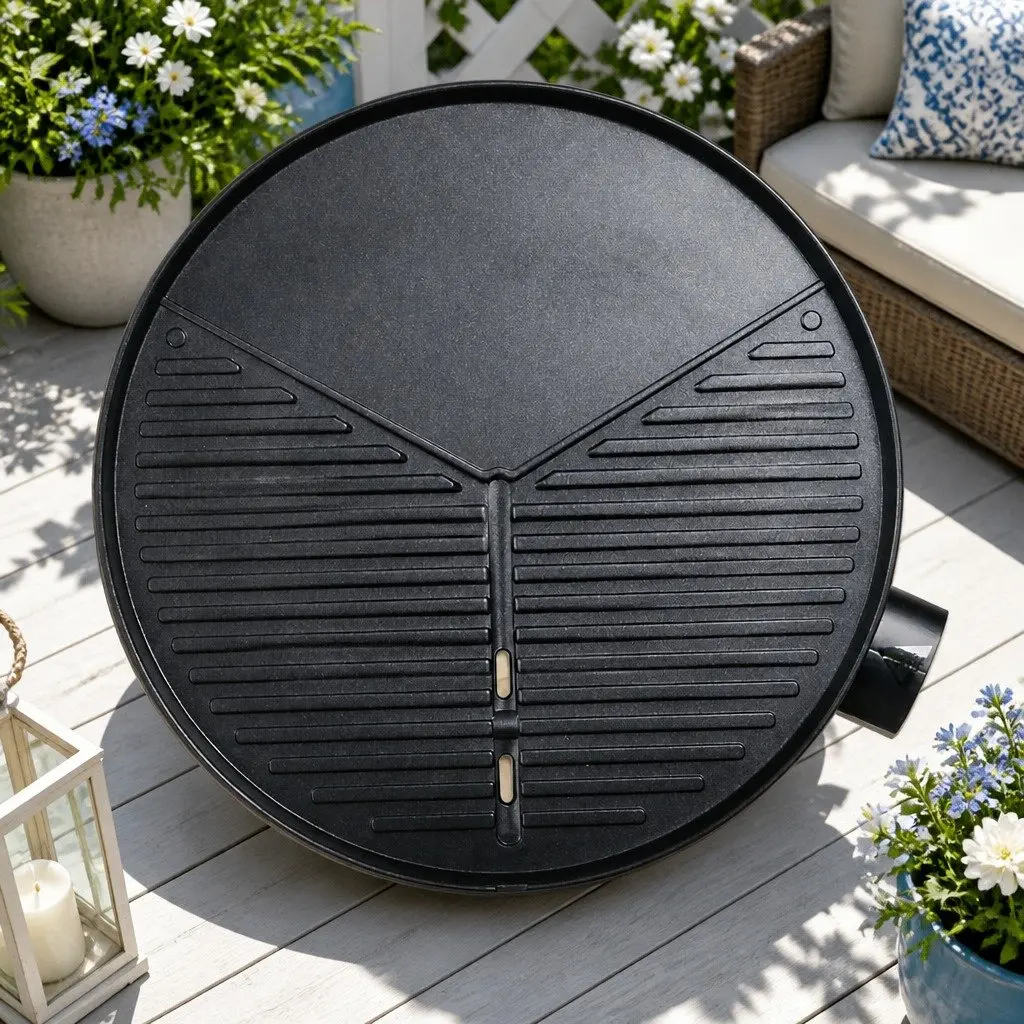 Electric BBQ Grill Indoor Outdoor Adjustable Temperature 2000W Benchtop