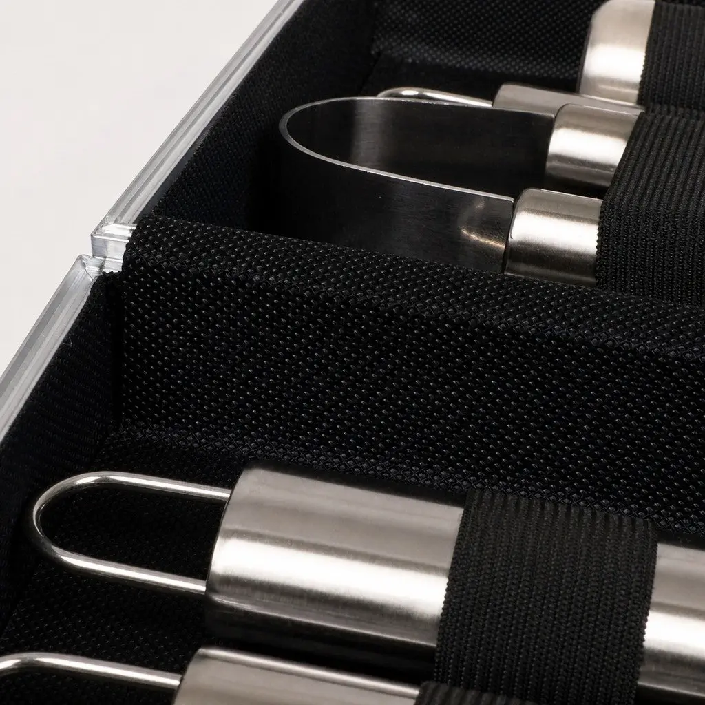 BBQ Tool Set Stainless Steel 18 Piece Grilling Accessories with Aluminium Carry Case