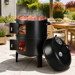 Your New 3-In-1 Charcoal BBQ Smoker Grill Awaits