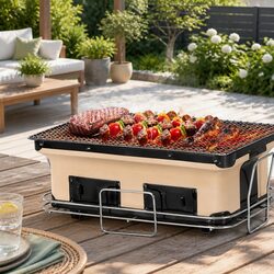 Simplify Outdoor Grilling with This Ceramic Hibachi BBQ Grill