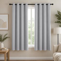 Your Perfect Grey Blockout Curtains 132x160cm, Easy to Use