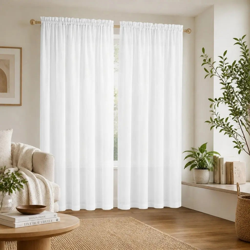 Blockout Curtains Light Filtering 132x213cm 2 Panels