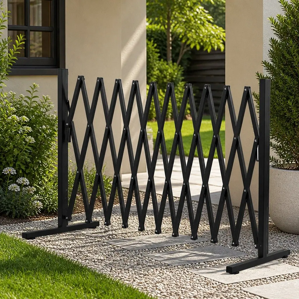 Expandable Safety Barrier Gate Aluminium Fence 46 to 330cm Portable