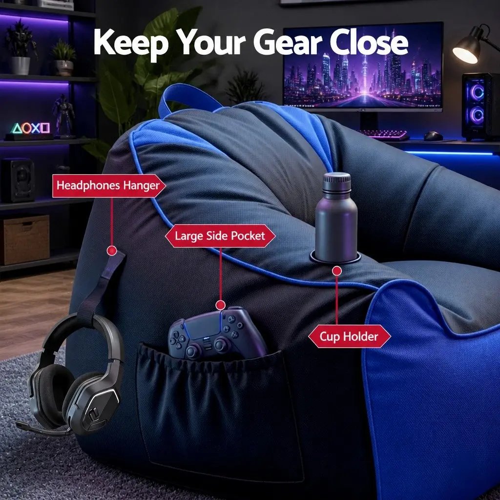 Gaming Bean Bag Chair Cover for Leisure Time