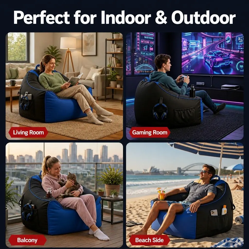Gaming Bean Bag Chair Cover for Leisure Time