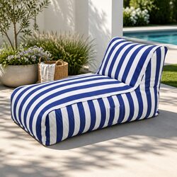Bean Bag Chair Cover L-Shape Indoor Outdoor Lounge Sofa Cover Water-Resistant
