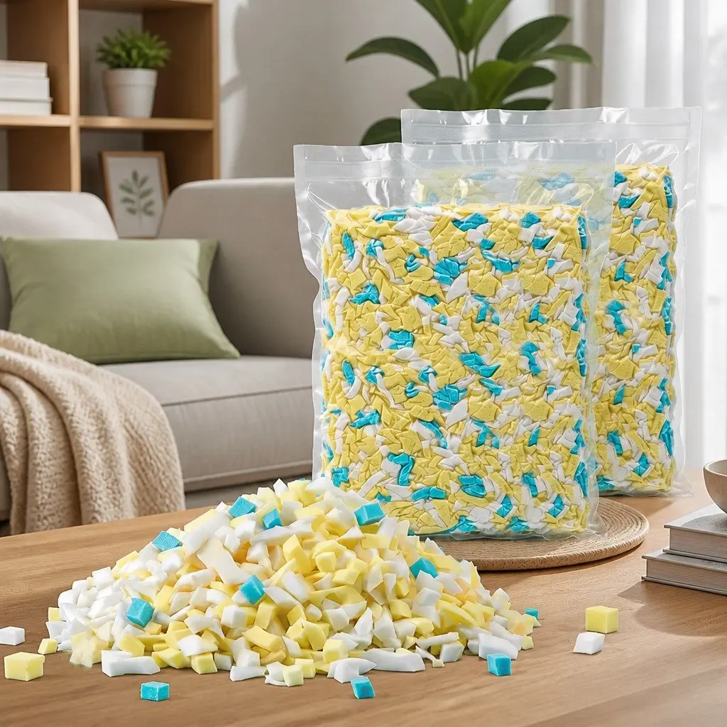 Bean Bag Filler 10lbs Shredded Memory Foam Filling High Density Soft Stuffing