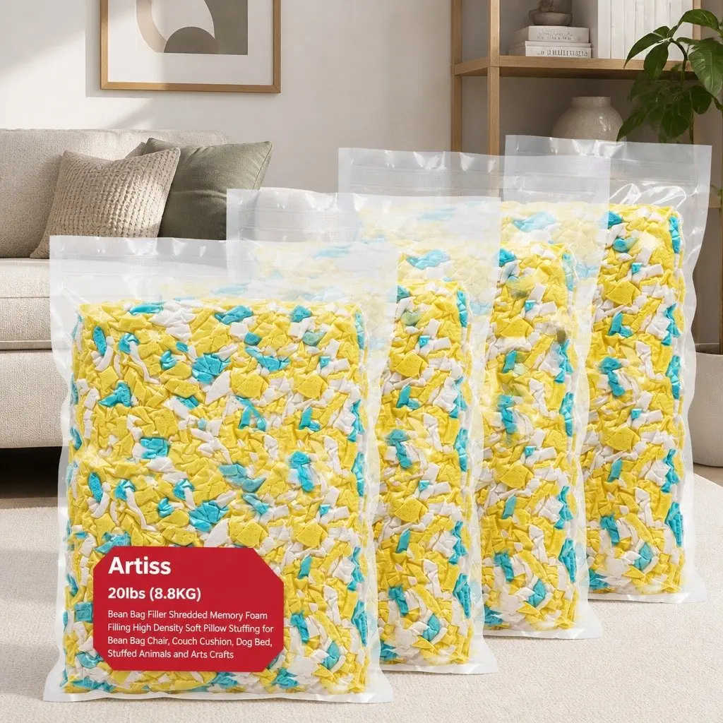 20lbs Shredded Memory Foam Filler for Comfort