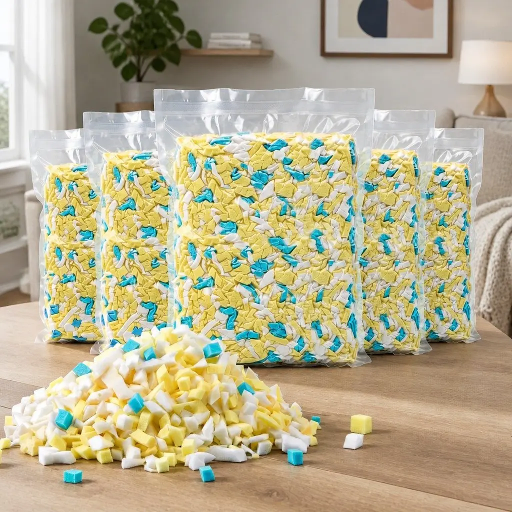 Shredded Memory Foam Bean Bag Filler 25lbs Refill Cushion Pillow Dog Bed