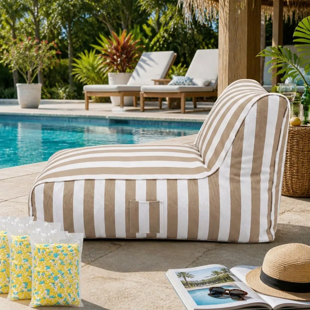 L-Shape Bean Bag Chair