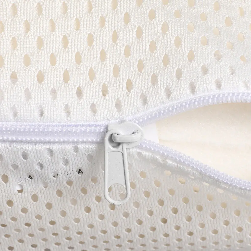 Natural Latex Pillow Cervical Neck Support Removable Cover 60cm x 40cm