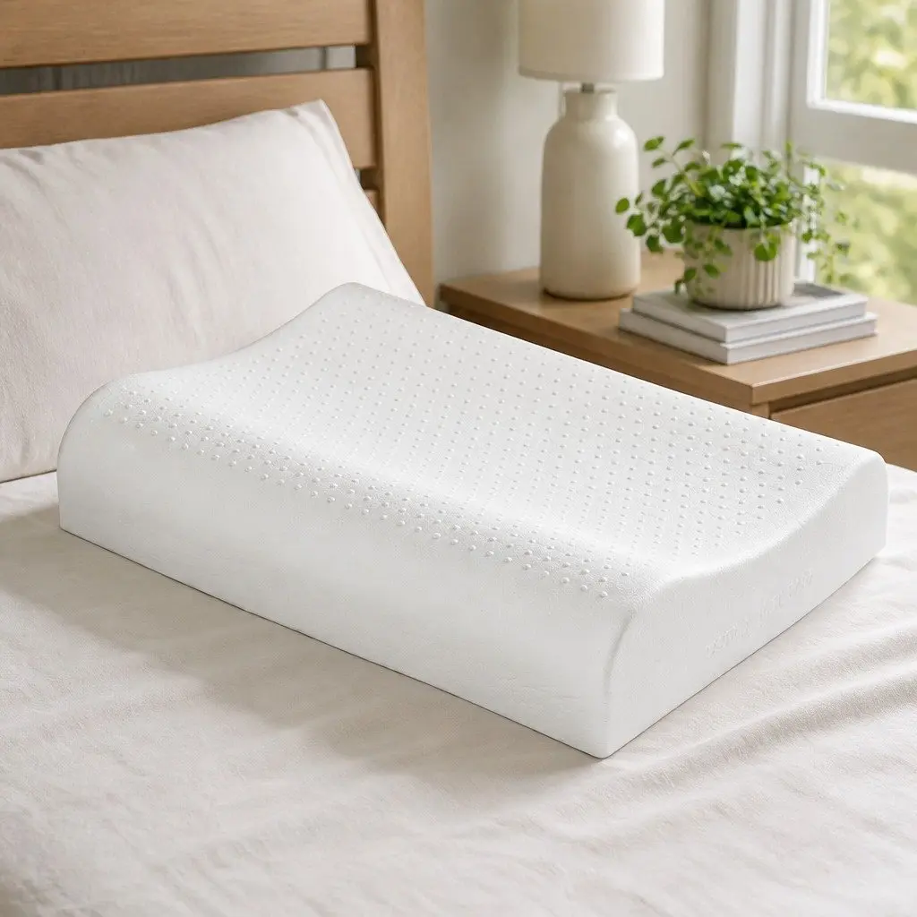 Natural Latex Pillows Removable Cover Cervical Neck Sleeping Pillow 60cm x 40cm x 10cm or 12cm