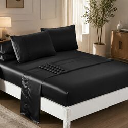 Discover Comfort with Black Satin Sheets for Your Bedroom