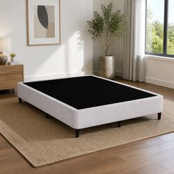 Grey Fabric Cover Queen Bed Frame - Perfect for You