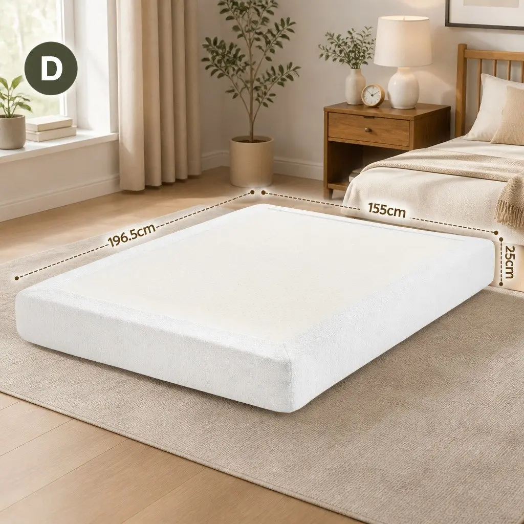 Compression Bed Frame High Density Sponge Double Size No Assembly Vacuum Packed