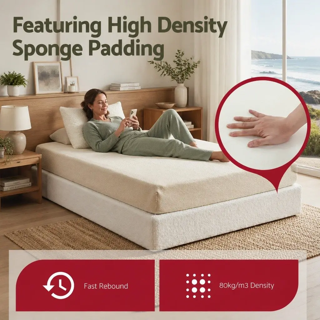 Compression Bed Frame High Density Sponge Double Size No Assembly Vacuum Packed