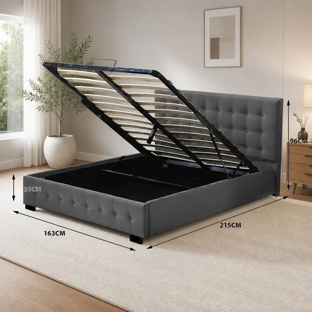 Queen Bed Frame with Ample Storage