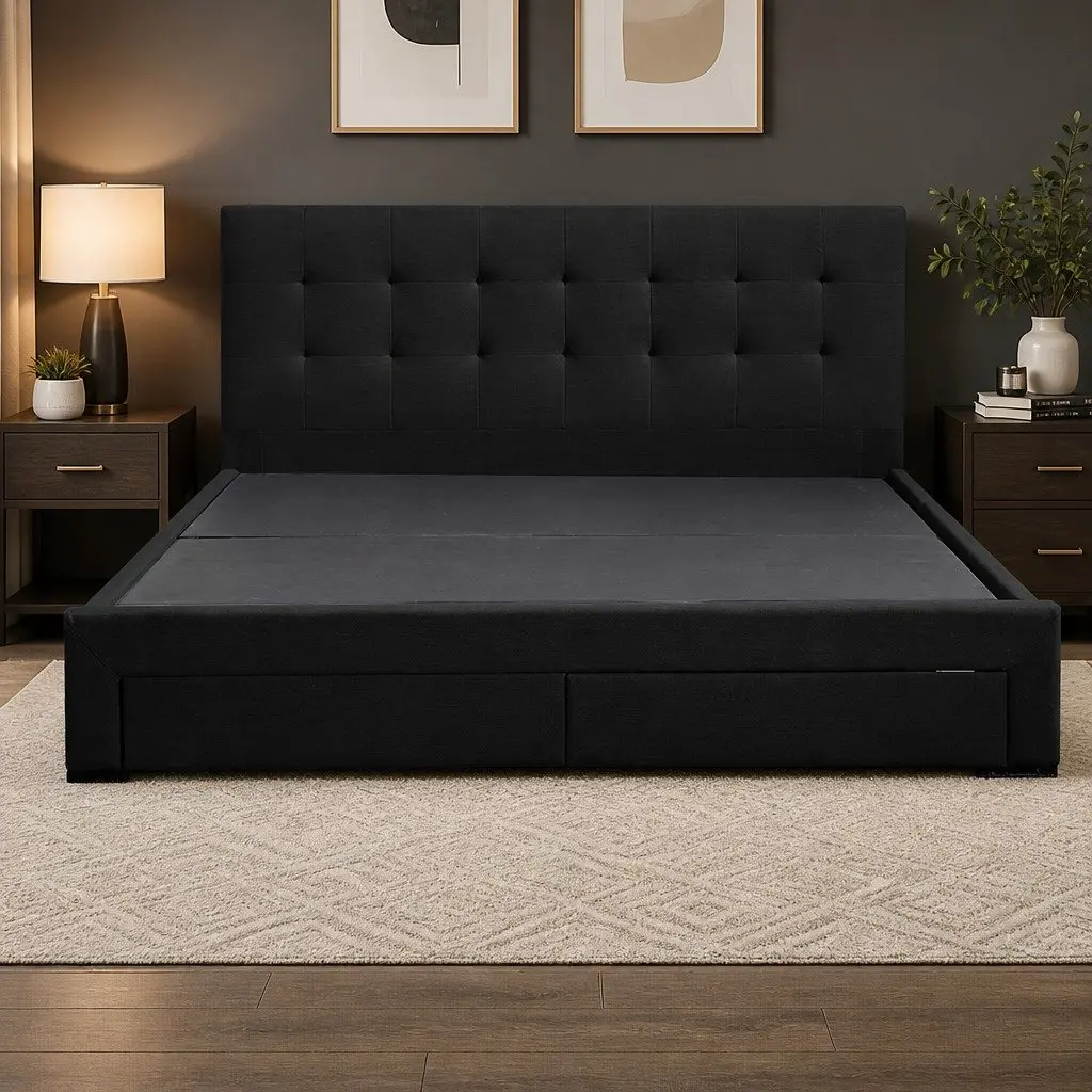 Queen Bed Frame with Storage
