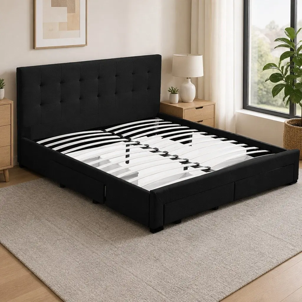 Queen Bed Frame with Storage