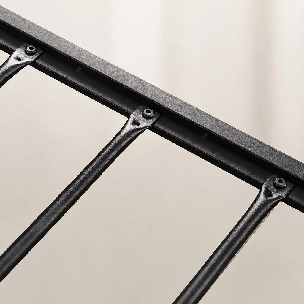 Double Bed Frame Steel Slats Support Double Size