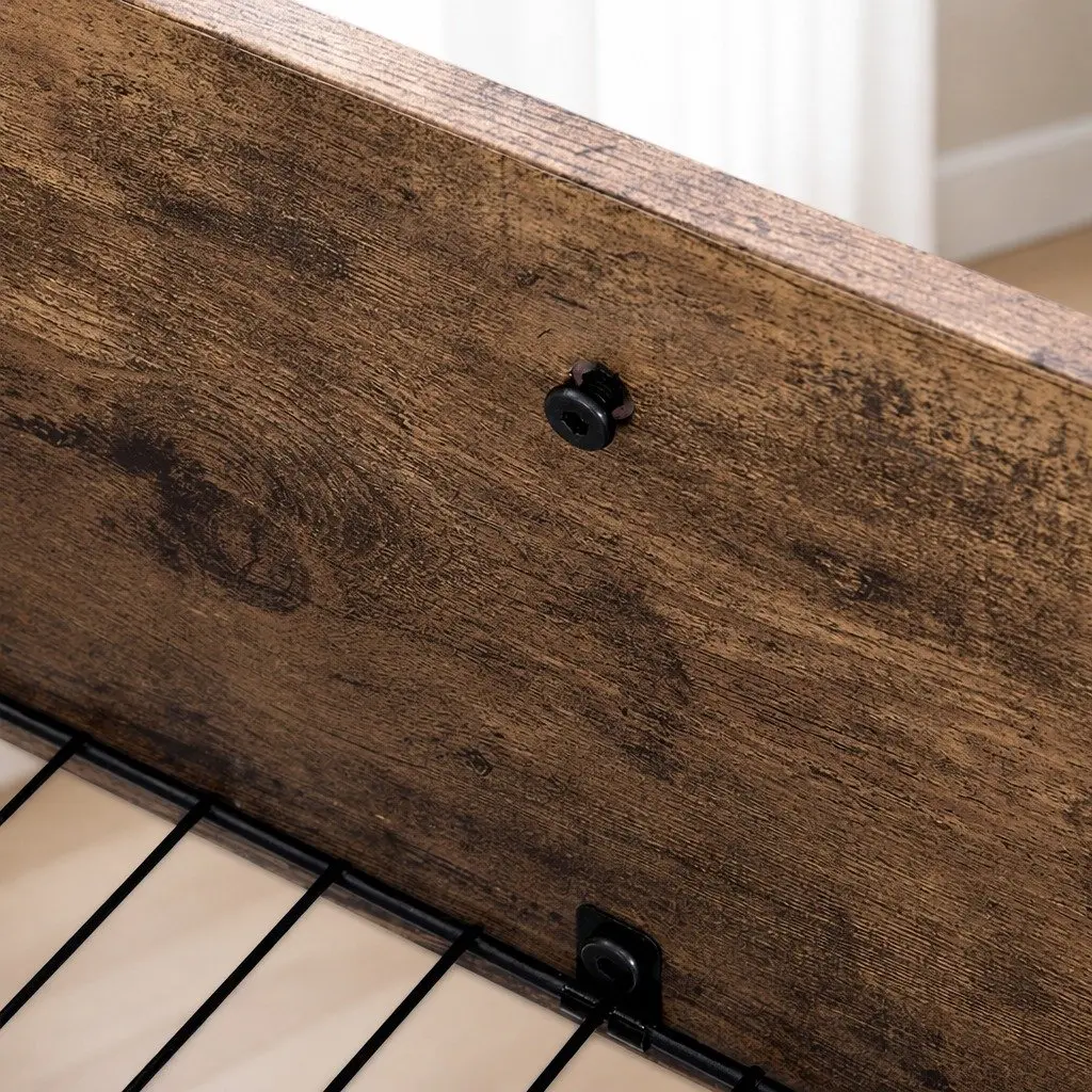 Under Bed Storage Drawers Set of 4 Brown 94.5cm x 54cm x 32.5cm