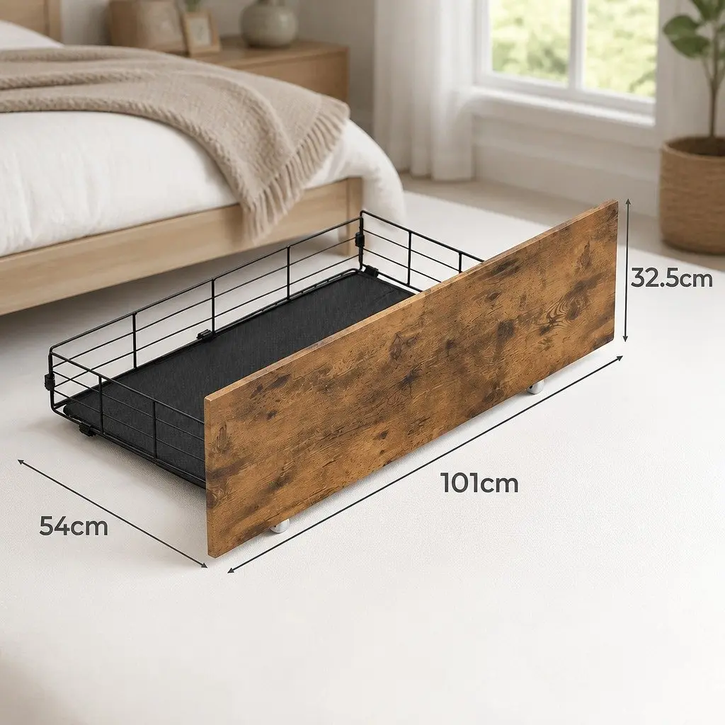 Queen Bed Frame with Storage Solutions