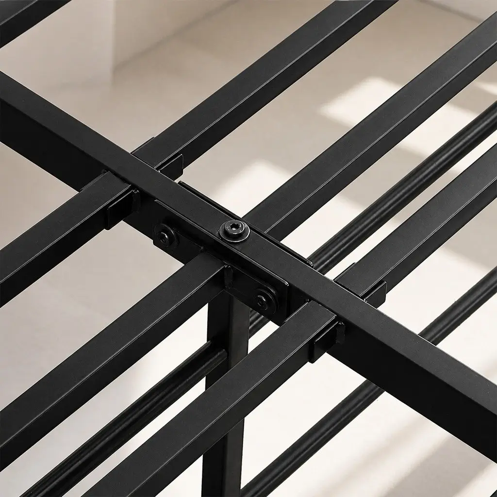 Metal Bed Frame Heavy Duty Storage Foundation Full Size Platform Slat Support