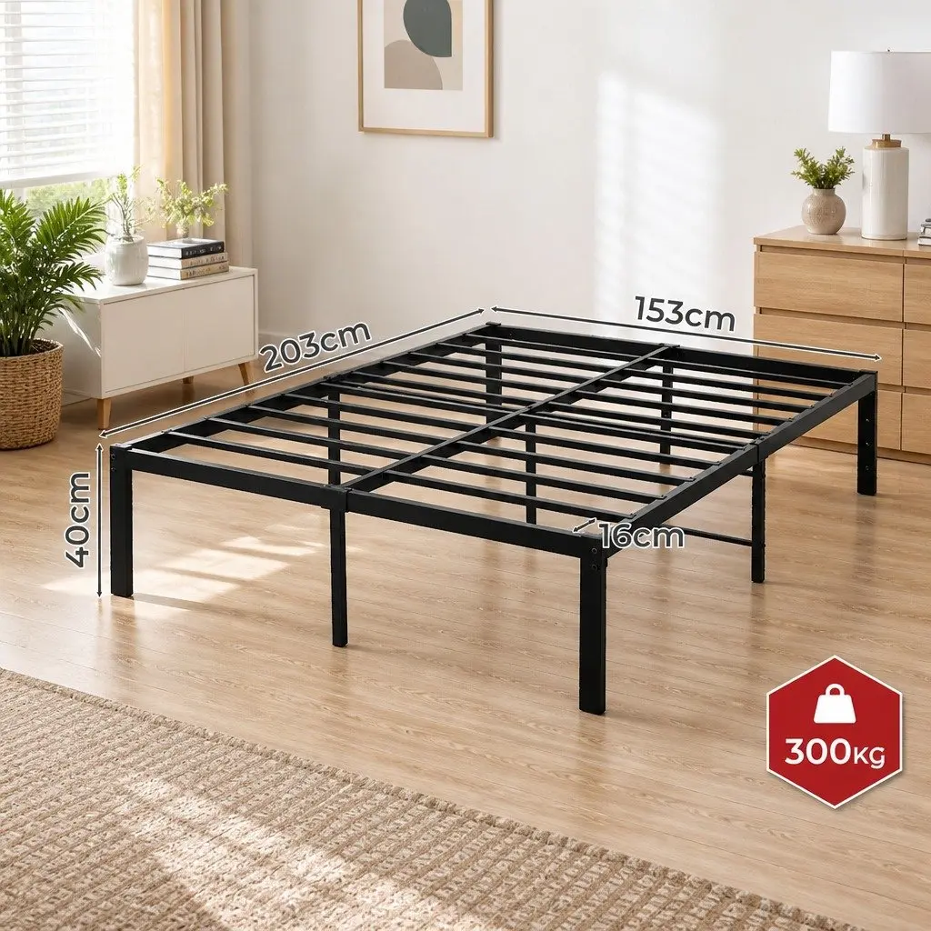 Metal Bed Frame with Ample Storage