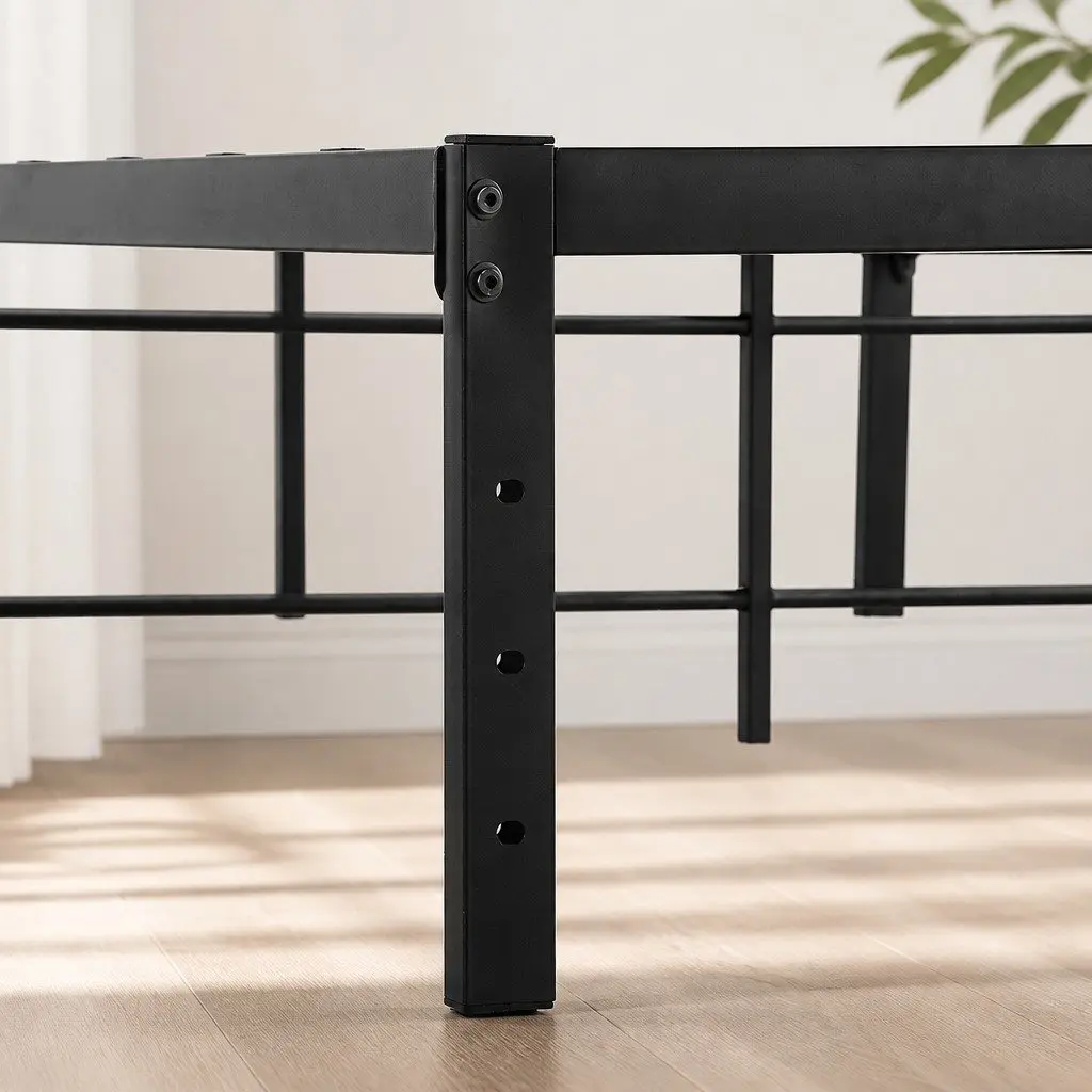Metal Bed Frame with Ample Storage