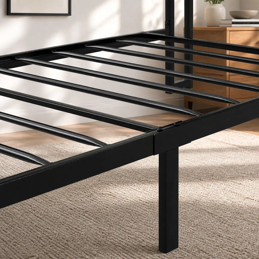 Bed Frame with Storage and Lights