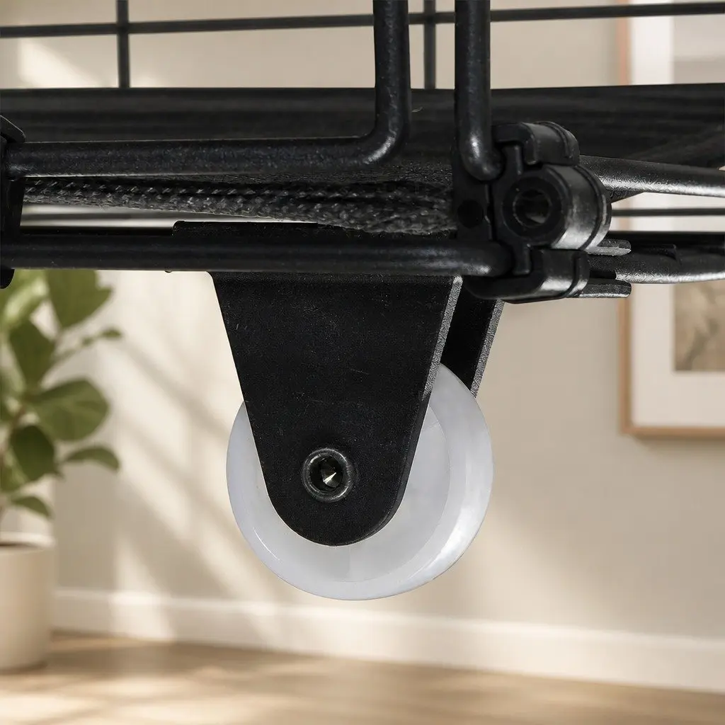 Single Bed Frame with LED Lights and Storage