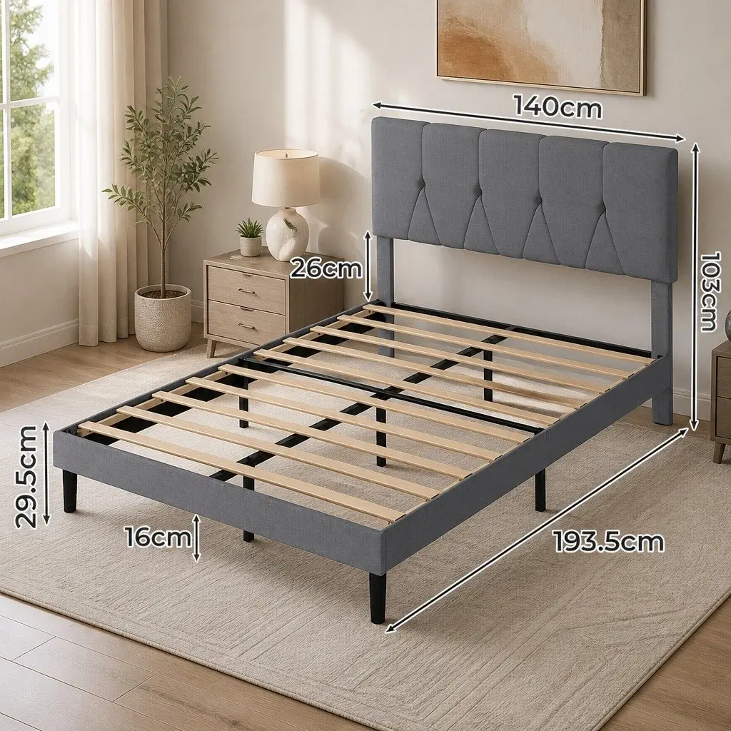 Double Bed Frame with Storage Options