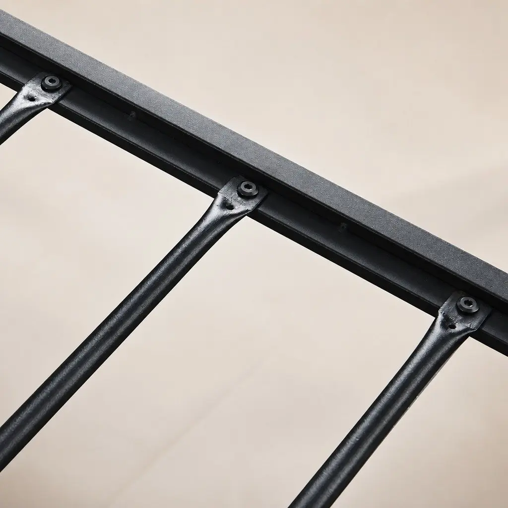 Queen Bed Frame with Steel Support and Storage