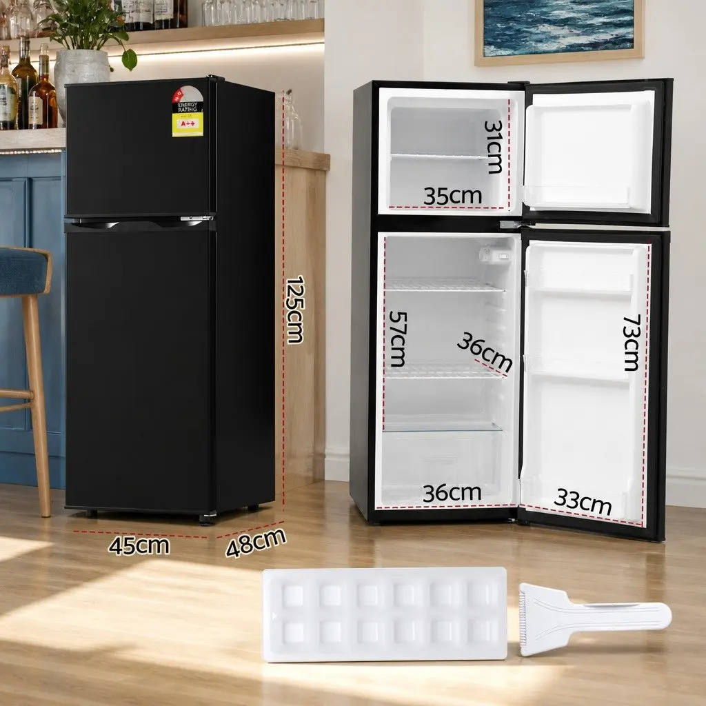 122L Two-Door Mini Fridge