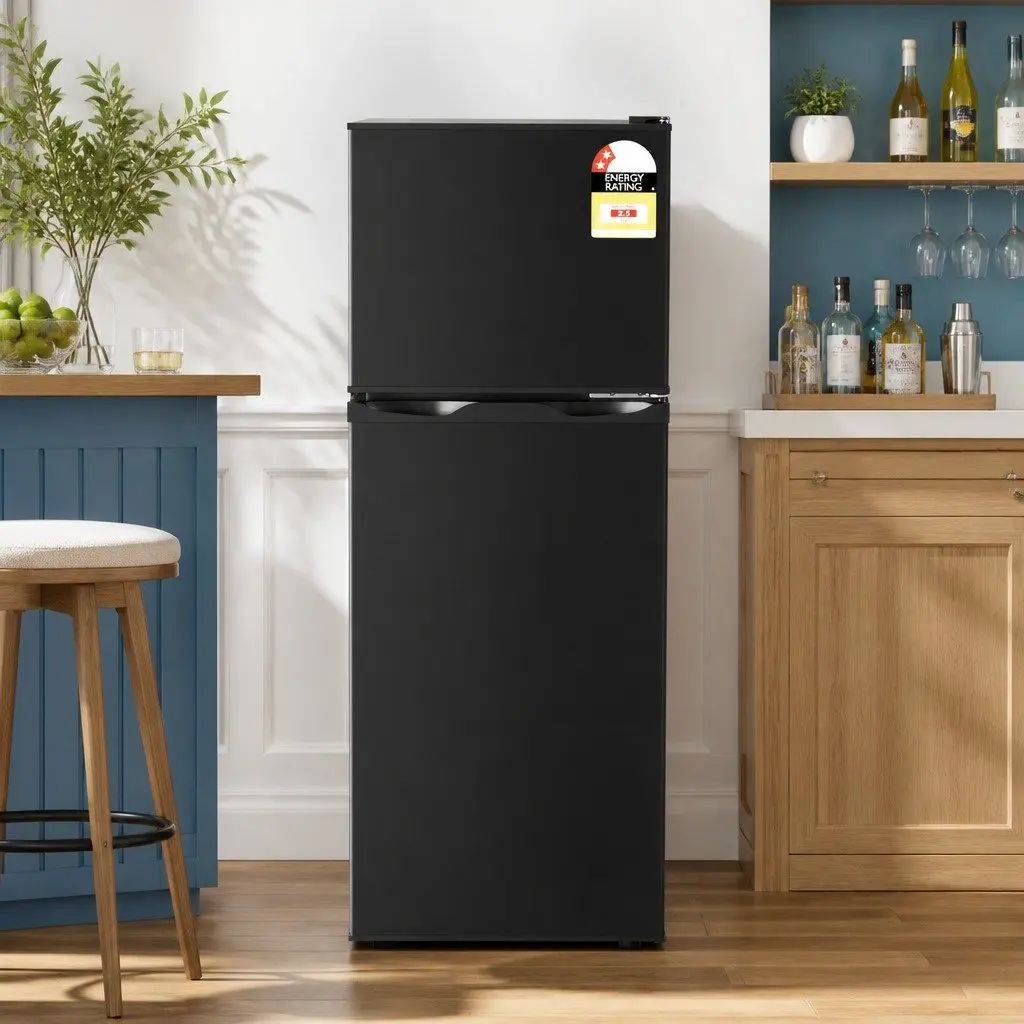 122L Two-Door Mini Fridge