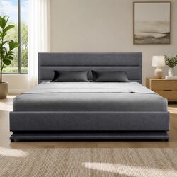 Your New Favorite Queen Bed Frame with LED and Storage