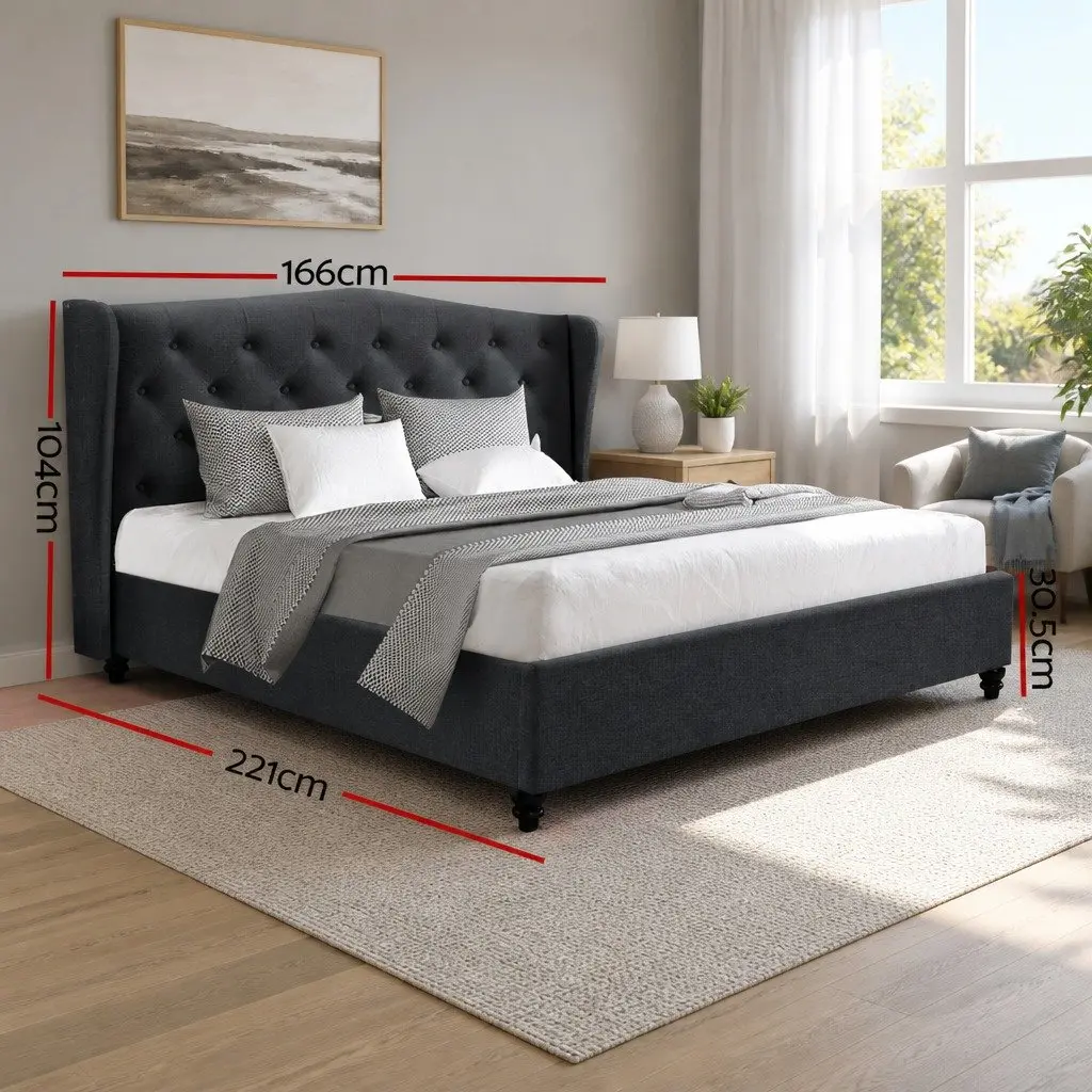 Queen Bed Frame with a Touch of Elegance