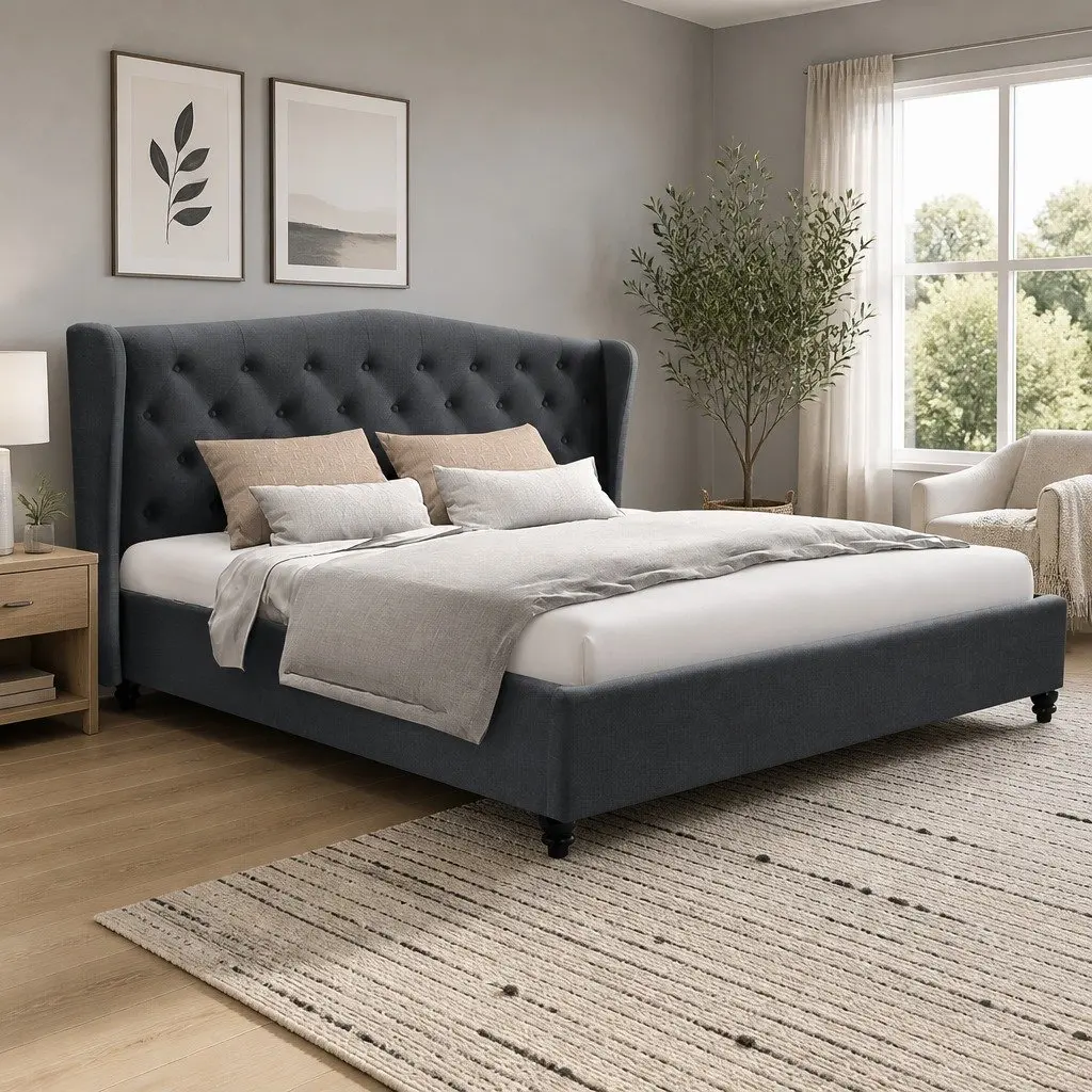 Queen Bed Frame with a Touch of Elegance