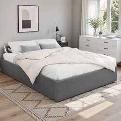 Discover Your New Grey Bed Frame with Gas Lift