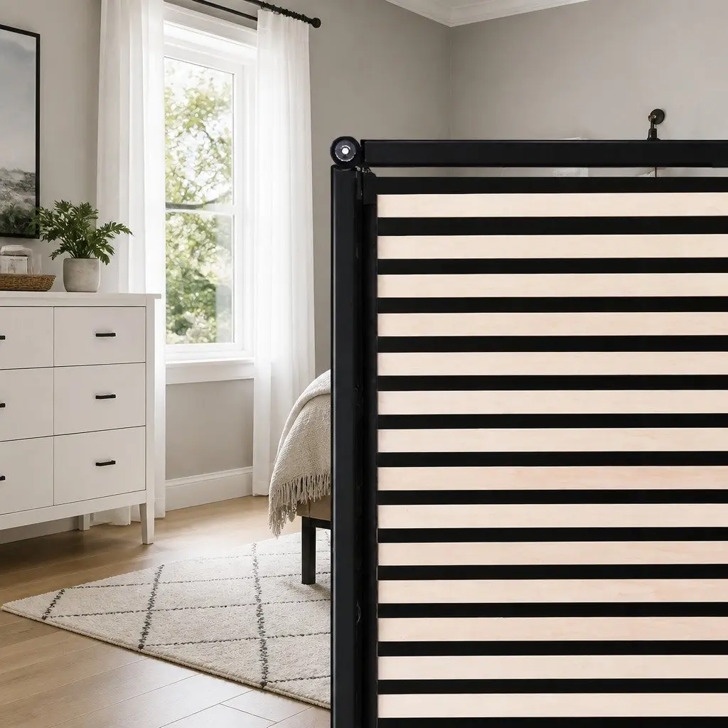 Queen Size Bed Frame Grey Gas Lift Storage Wooden Slat Base with Foam Padding