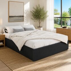 Gas Lift Queen Bed Frame for Maximum Storage - Charcoal